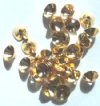 50 9mm Gold Plated Cone Bead Caps